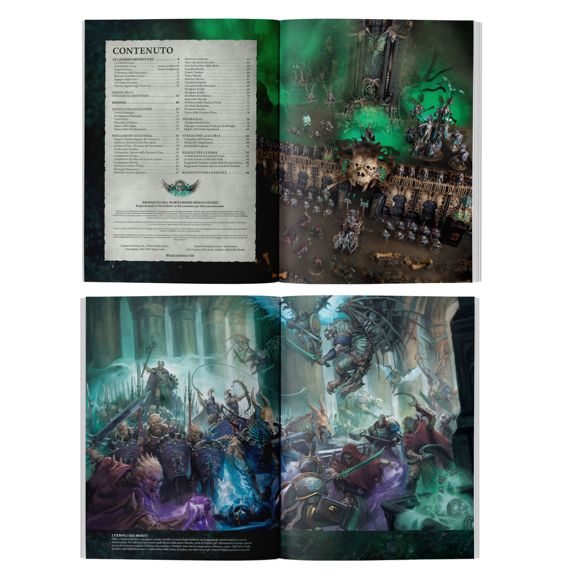 Games Workshop Warhammer Age Of Sigmar - Ossiarch Bonereapers: Testa Di Ossa Shriekers