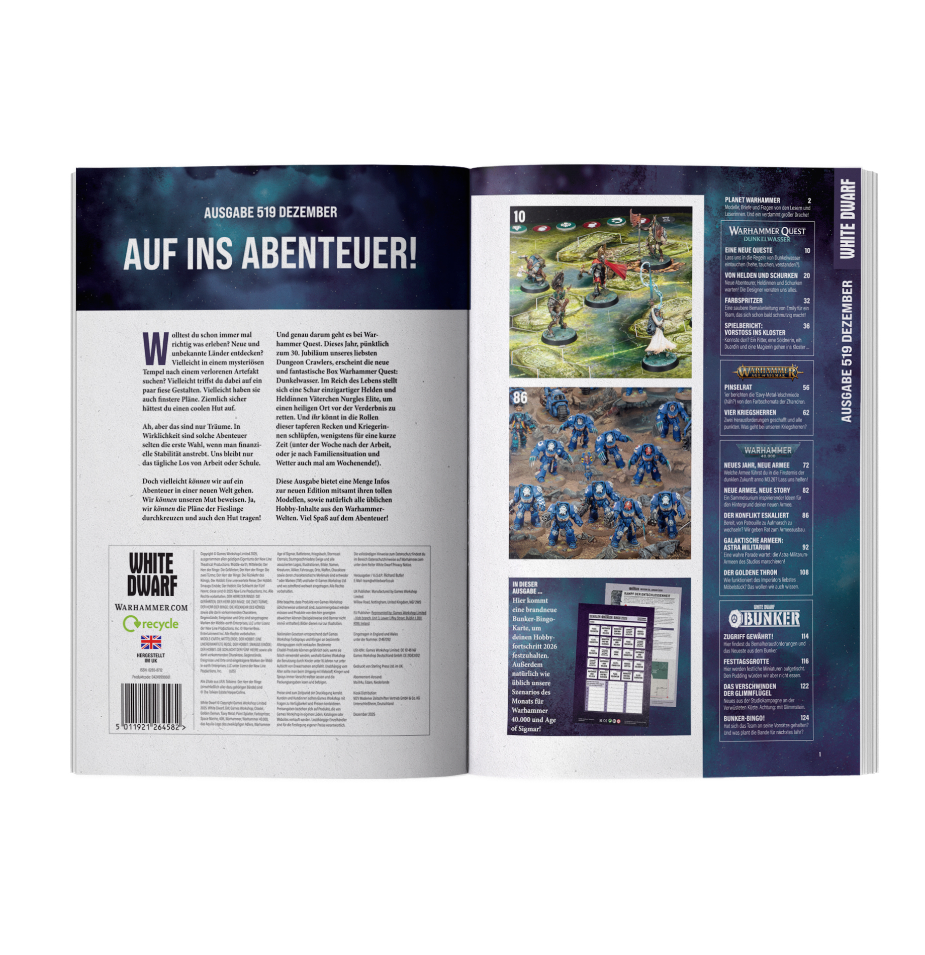 MAGAZINE WHITE DWARF Numéro 512 Warhammer 40,000 40K Aos Mai 2025 EUR 6
