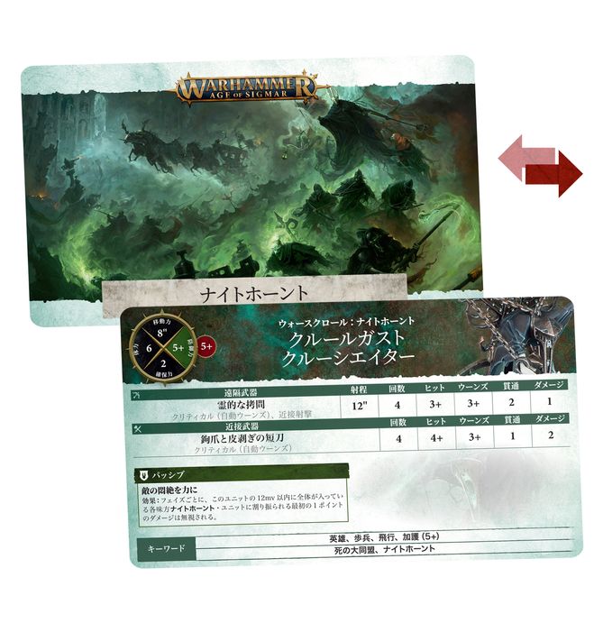 Warhammer Age Of Sigmar: Legions Of Nagash Warscroll-Karten (DE) – 32 Regelkarten Für Death-Armeen