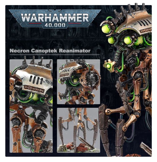 WARHAMMER 40K INDOMITUS NECRON canoptek Reanimator monté non peint EUR 30,00 - FR