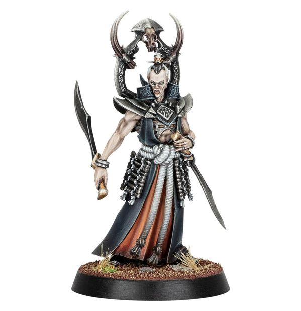 Warhammer Warcry: Askurgan Trueblades | Banda De Vampiros Ascéticos | 8 Miniaturas Sin Pintar Con Cartas De Referencia