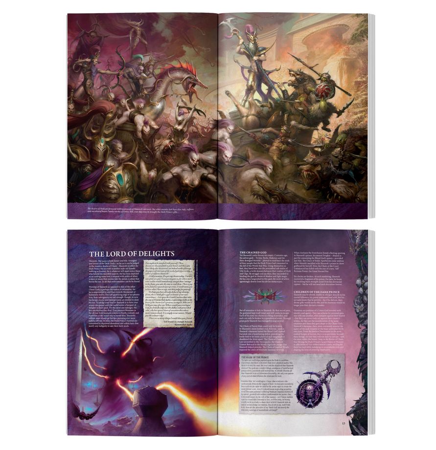 Detail obálky knihy Battletome: Hedonites of Slaanesh
