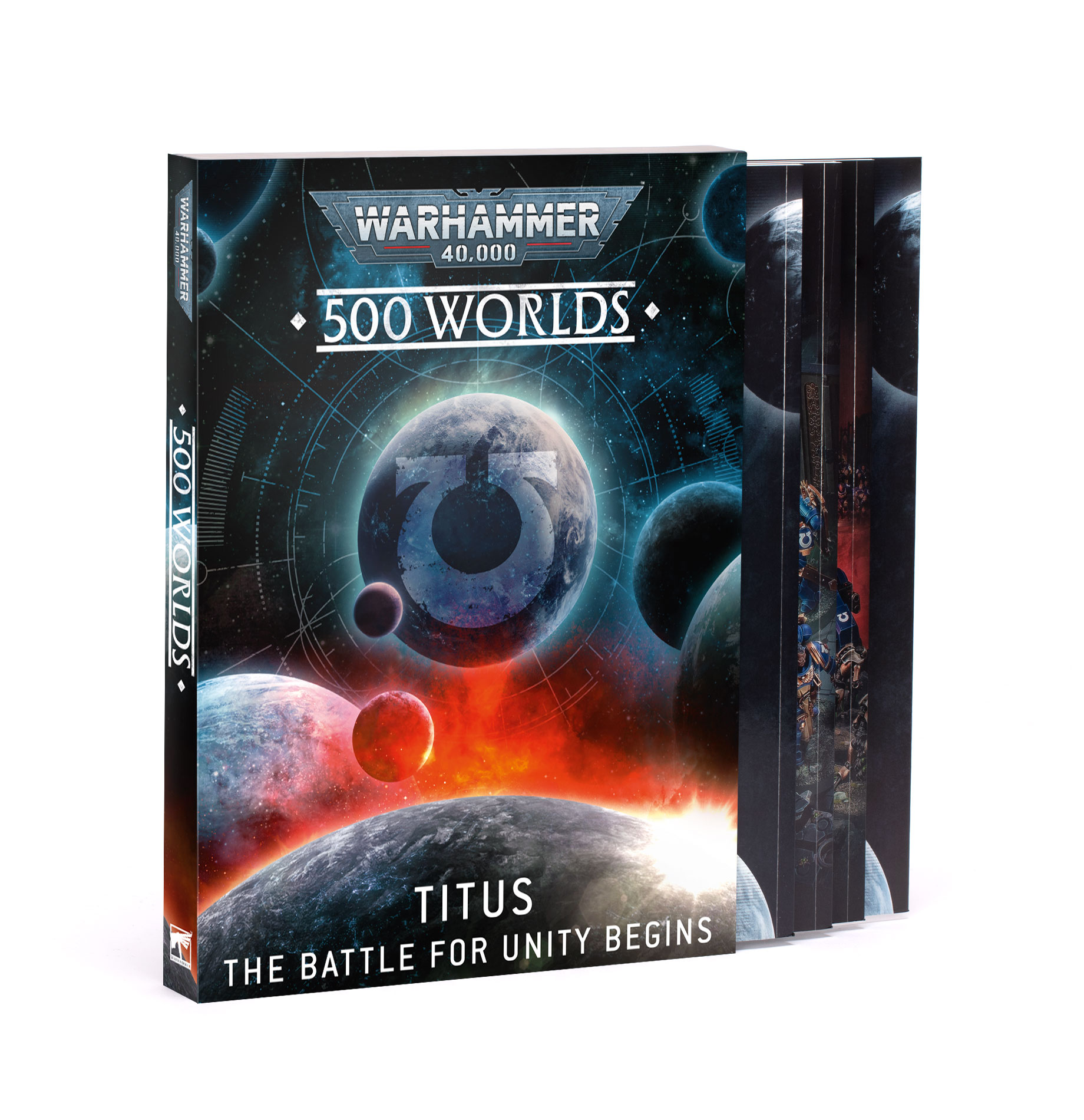 WARHAMMER 40000: 500 WORLDS – TITUS – THE BATTLE FOR UNITY BEGINS box art