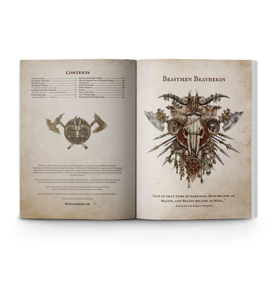 Obálka knihy Arcane Journal: Beastmen Brayherds