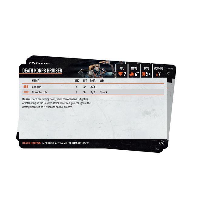 Kill Team: Death Korps  Datacards
