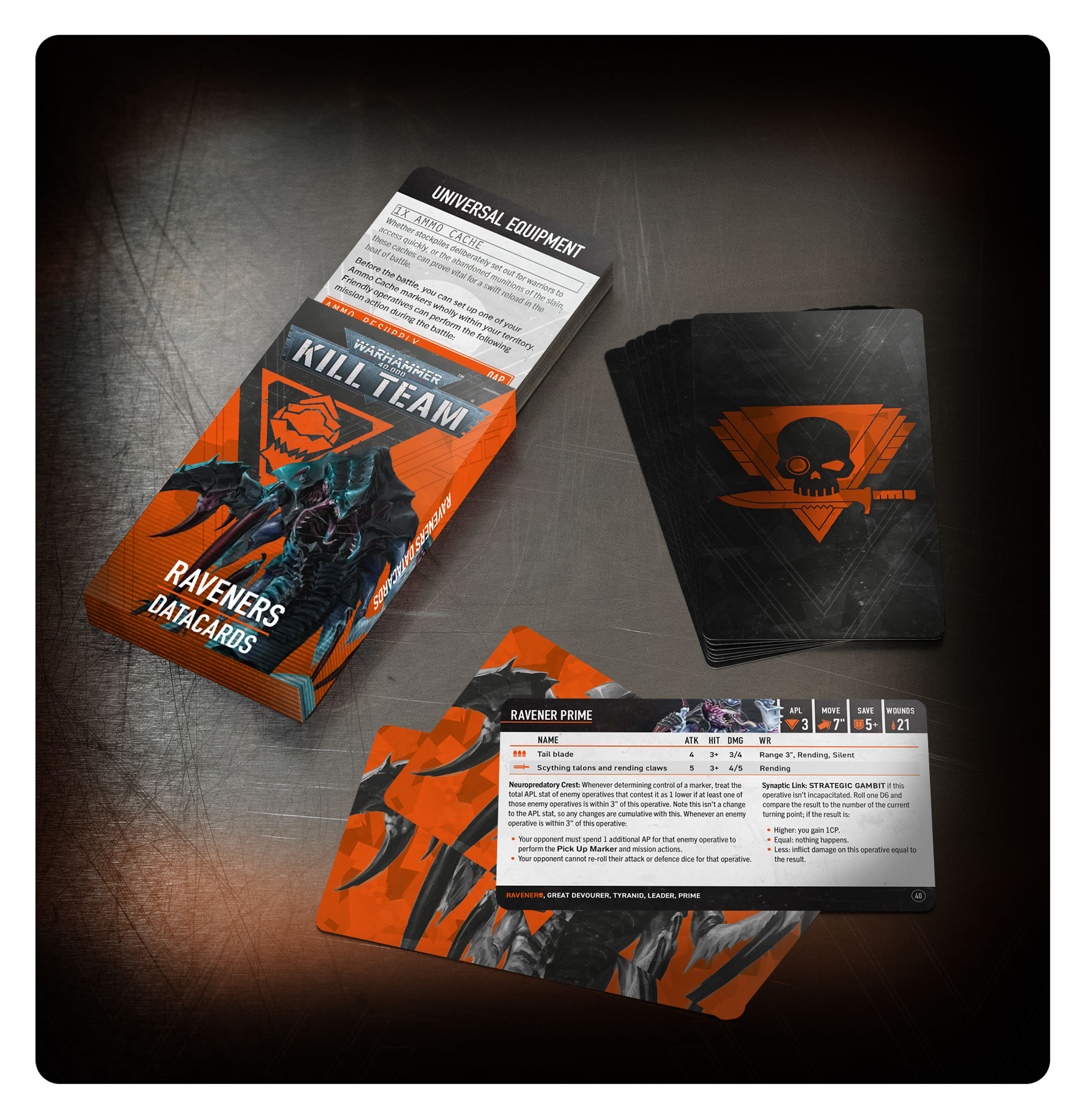 KILL TEAM - Raveners + データカード Kill Team: Raveners – Datacards