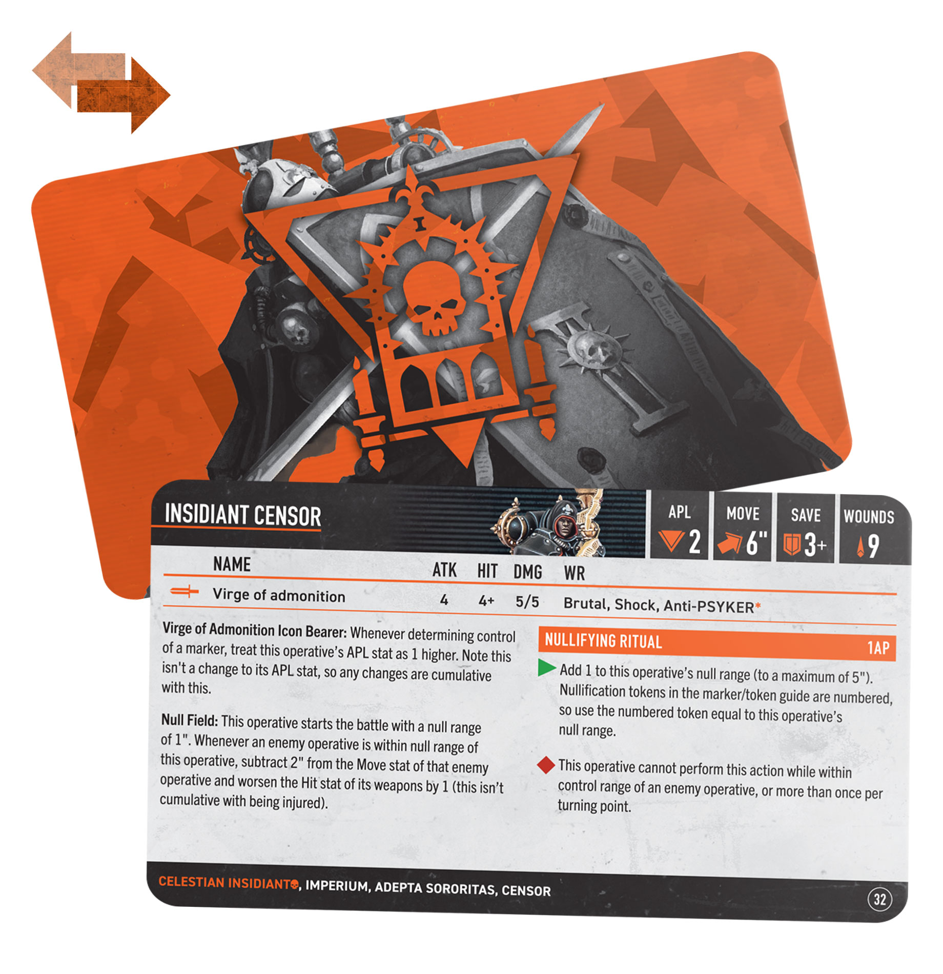 Kill Team: Celestian Insidiants – Datacards (English)
