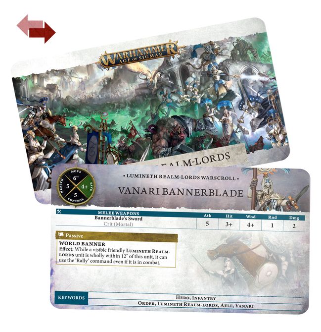 Warhammer Age of Sigmar - Warscroll Cards: Lumineth Realm-lords – ukážka 2