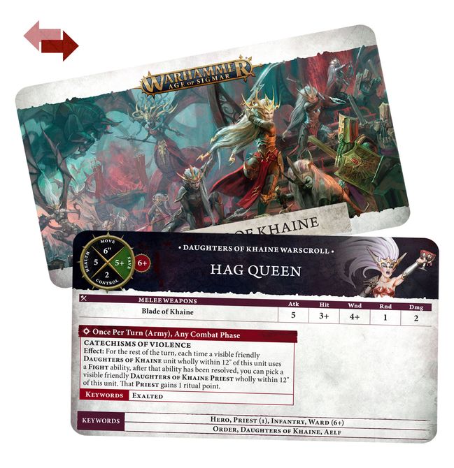 Warscroll Cards: Daughters of Khaine - view 2