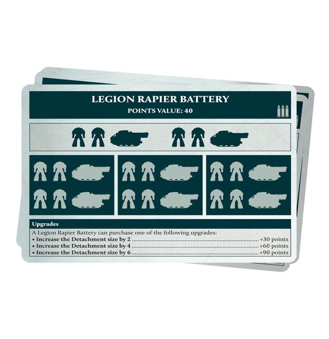 Legiones Astartes Formation and Datasheet Cards - view 2