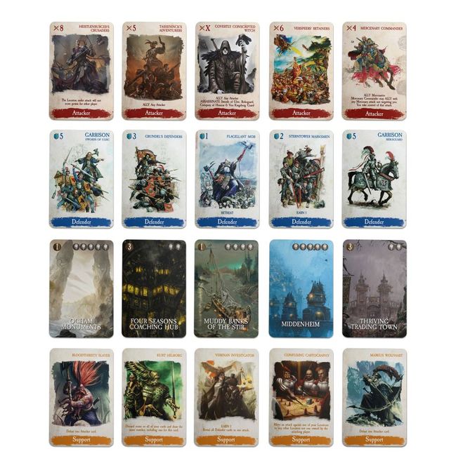 Cubicle Seven: Warhammer Fantasy Roleplay Elector Counts. Juego de cartas del Mundo Pretérito. (Inglés) - view 2
