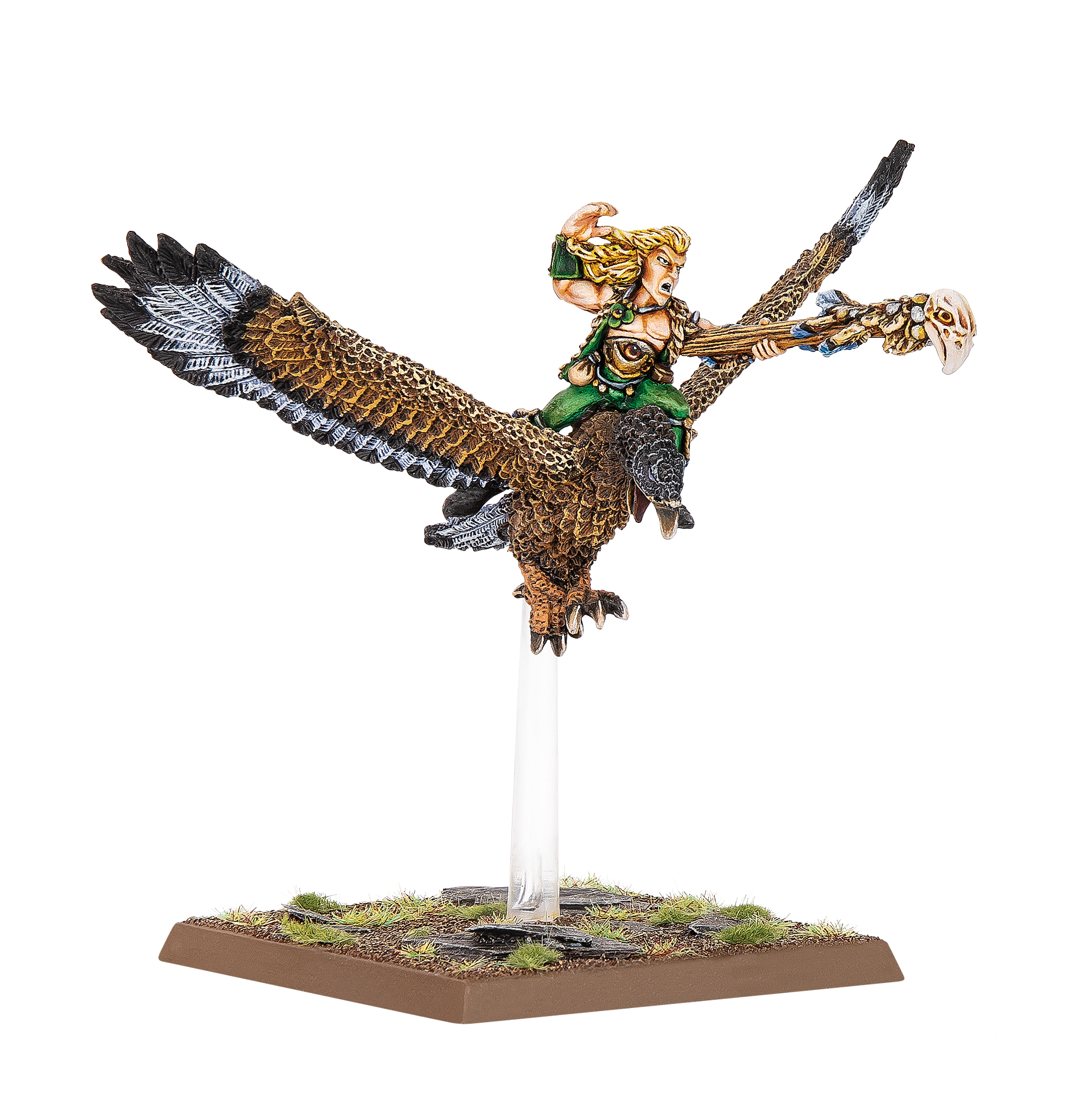 Warhammer ウオーハンマー oop ウッドエルフ ~1987 Wood Elf Mage on Warhawk