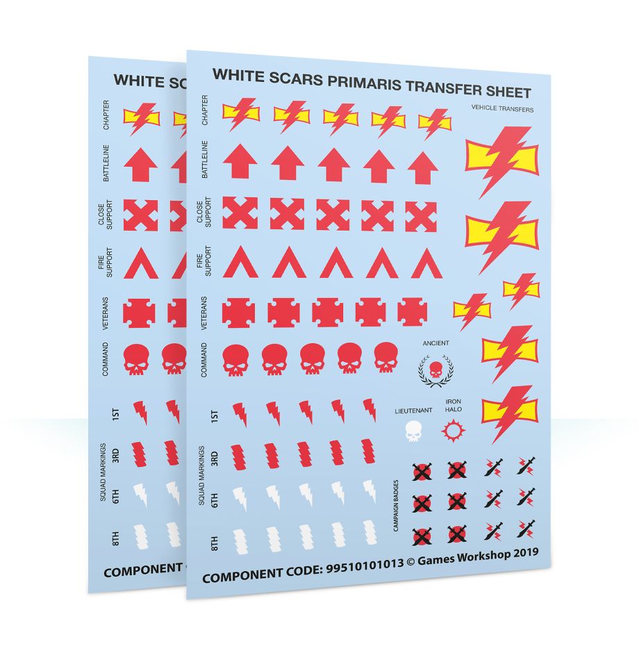 White Scars Primaris Upgrades & Transfers – detaily doplňků