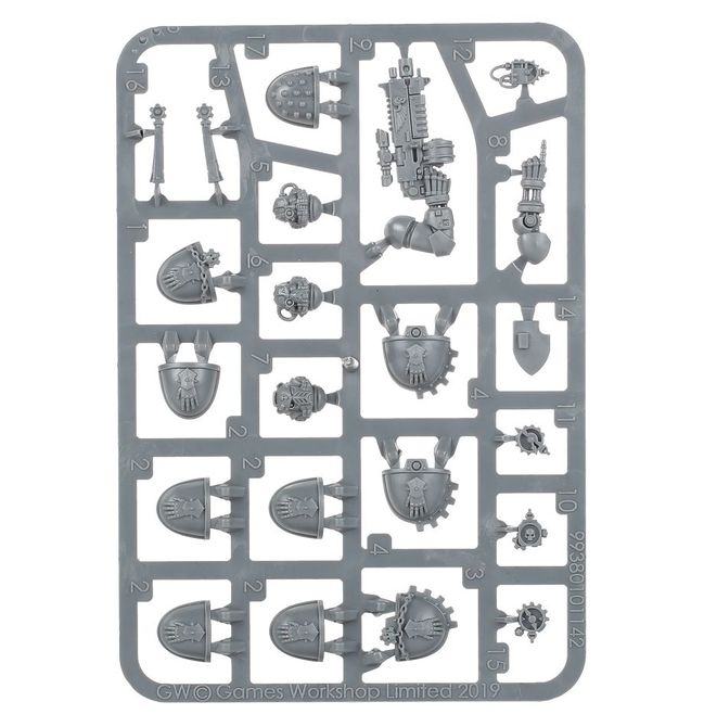 miniatures - Warhammer 40k - Iron Hands Primaris Upgrades and Transfers – transfery a označení jednotek