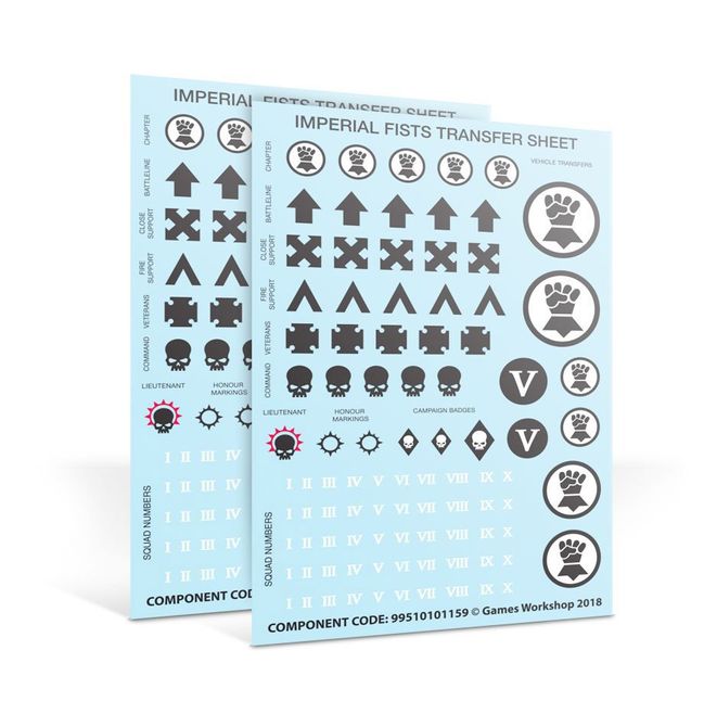 miniatures - Warhammer 40k - Imperial Fists Primaris Upgrades and Transfers – detaily ramen a hlav