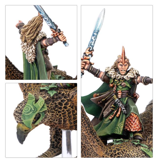 Wood Elf Noble on Great Eagle - view 3