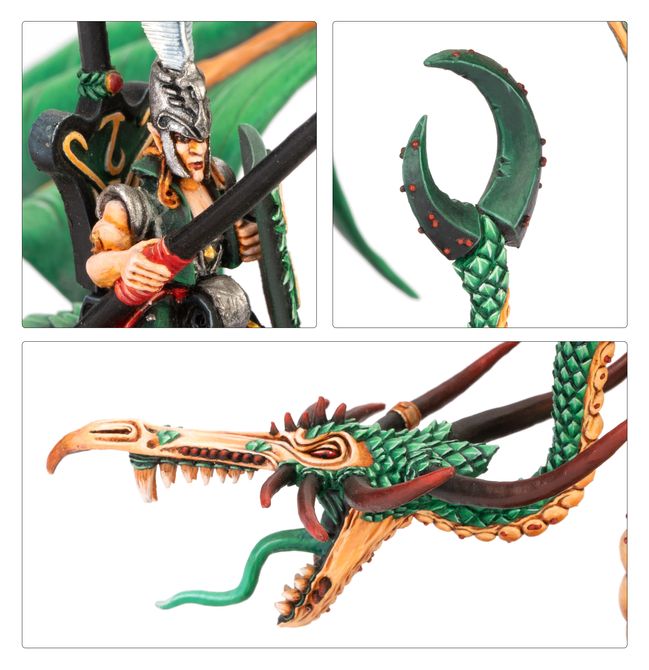 Wood Elf Noble on Forest Dragon - view 3