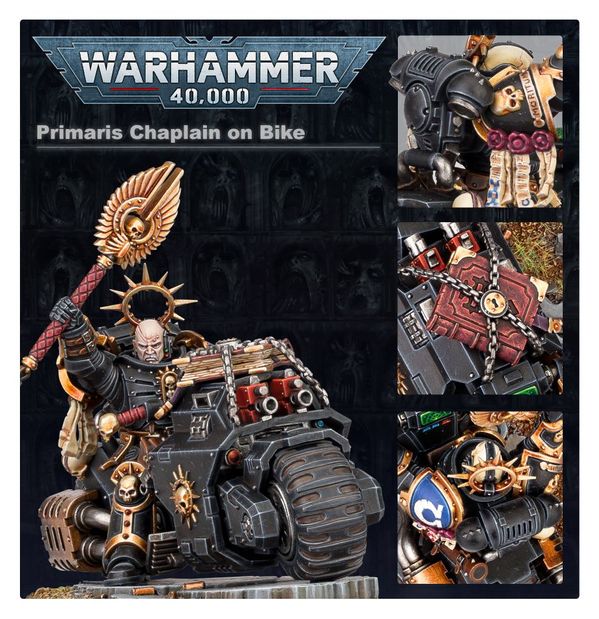 Primaris Chaplain On Bike - Warhammer 40,000 - Foto 4