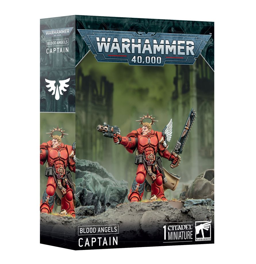 Pohled na alternativní sestavení Blood Angels Captain