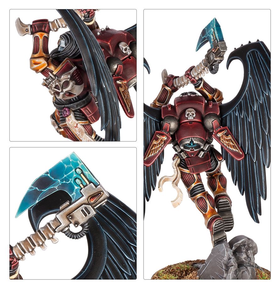 Close-up of the detailed armor and executioner axe