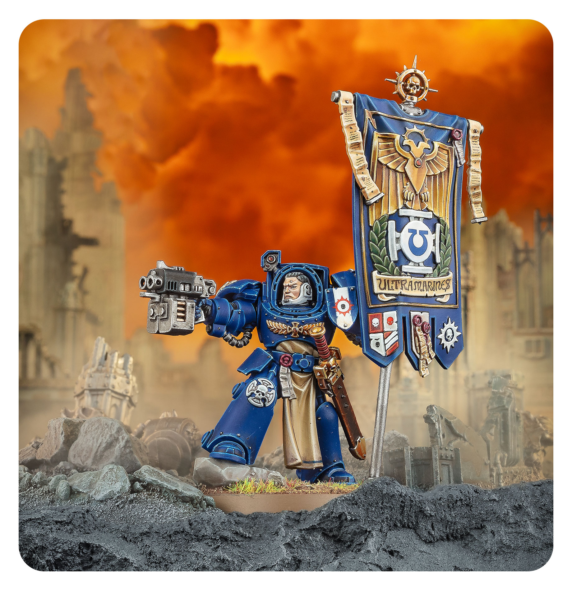Games Workshop Warhammer 40.000 Space Marines Ancient In Terminator Armour