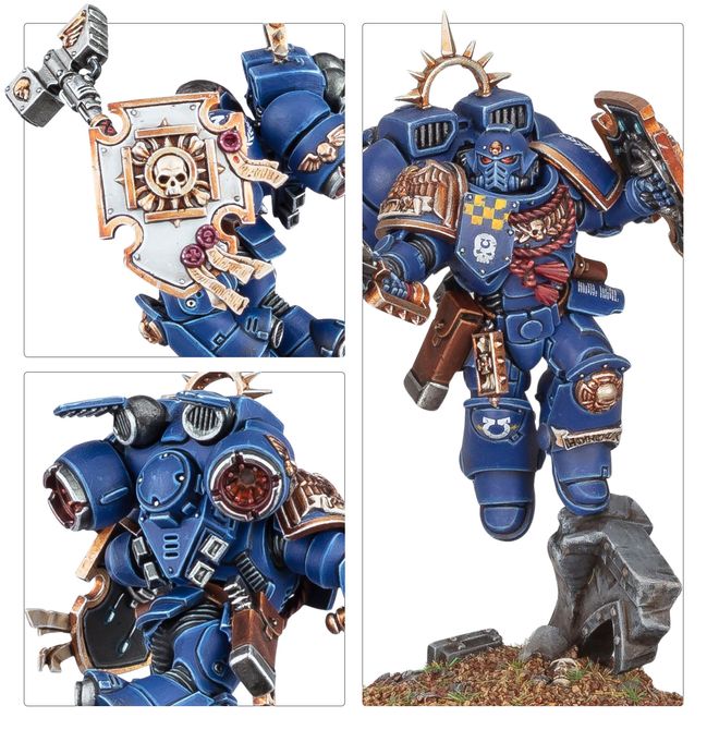 Games Workshop Warhammer 40,000 - Space Marine Capitaine Avec Pack De Saut Et Bouclier Relique