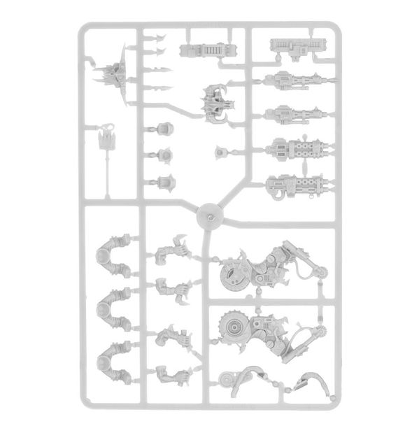 3 Ork Warbiker Mob – Motos Warhammer 40K – Plastique – Occasion