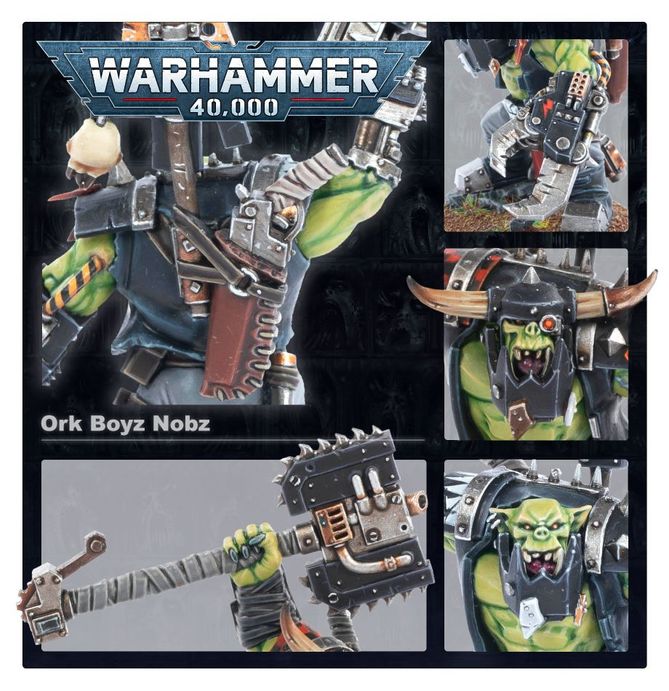 Games Workshop Warhammer 40k - Ork Boyz (2018), Multi-Colored, one Size,  50-10