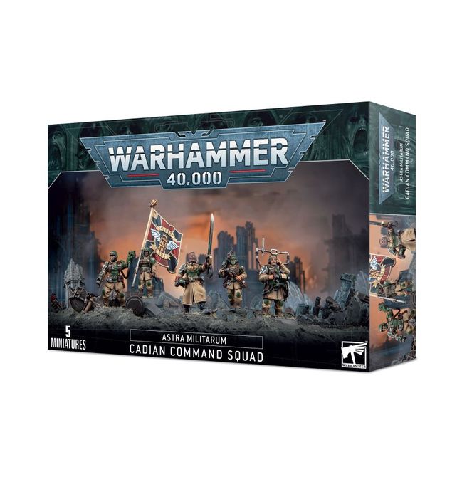 Games workshop Warhammer 40k Space Marine Command Squad Metal