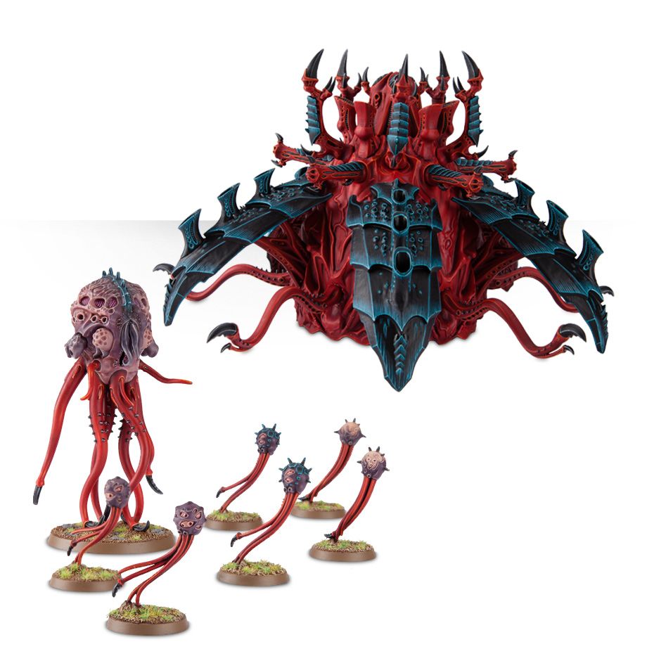 模型製作用品 Sporocyst, Spore Mines 3x Spore Mine from Tyranids Biovore / Pyrovore kit Warhammer