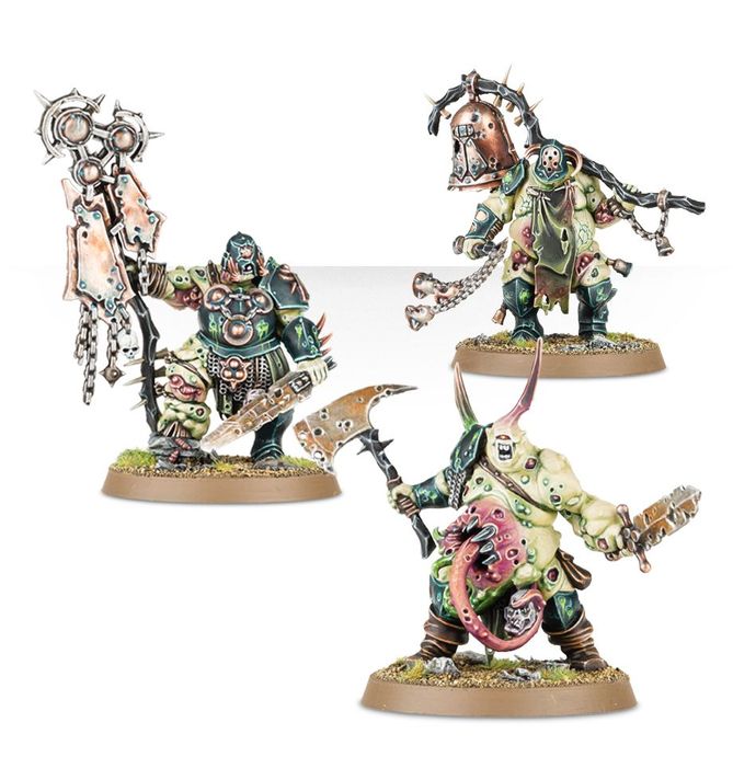 Warhammer Age Of Sigmar - Putrid Blightkings De Nurgle - Kit De 5 Miniatures En Plastique à Assembler