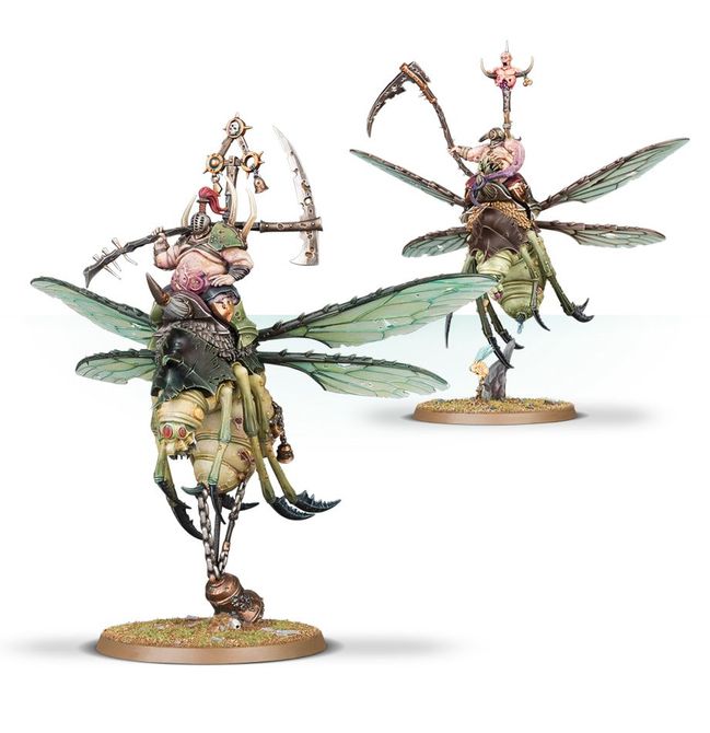 2x Pusgoyle Blightlords Warhammer AOS Maggotkin Of Nurgle Plastique