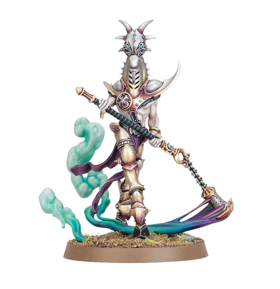 The Lord of Hysteria miniature in a display stance