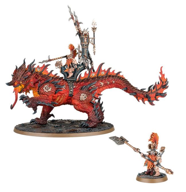 Auric Runeson on Magmadroth - view 1