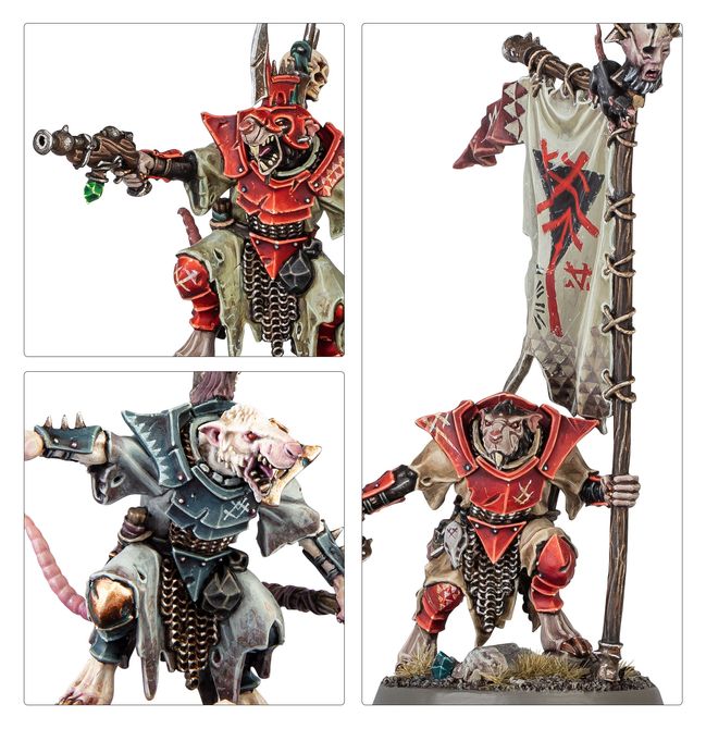 X10 Vermines De Choc – Métal – Warhammer FB – Skavens – Occasion