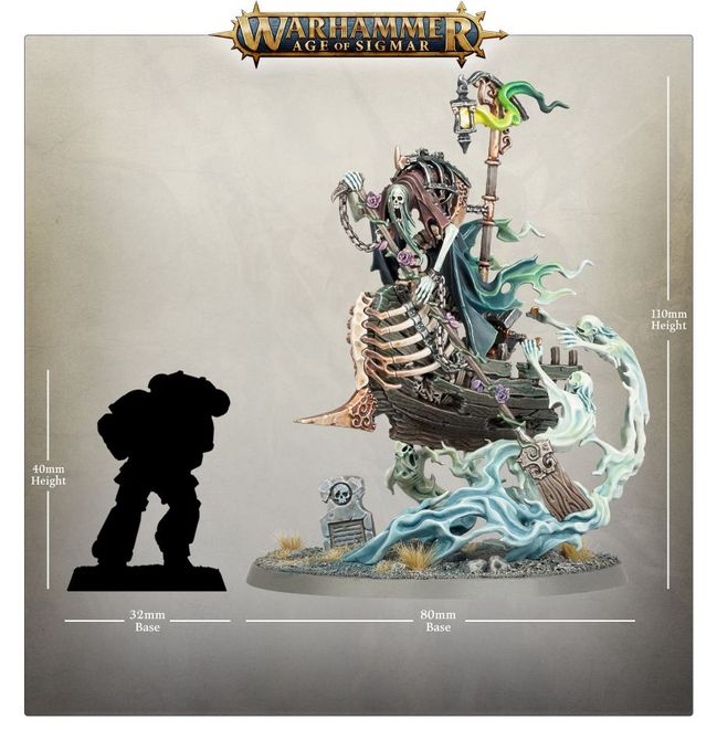 Figurine Warhammer AoS : Awlrach Le Naufrageur – Nighthaunt – P-00FOB (occasion)