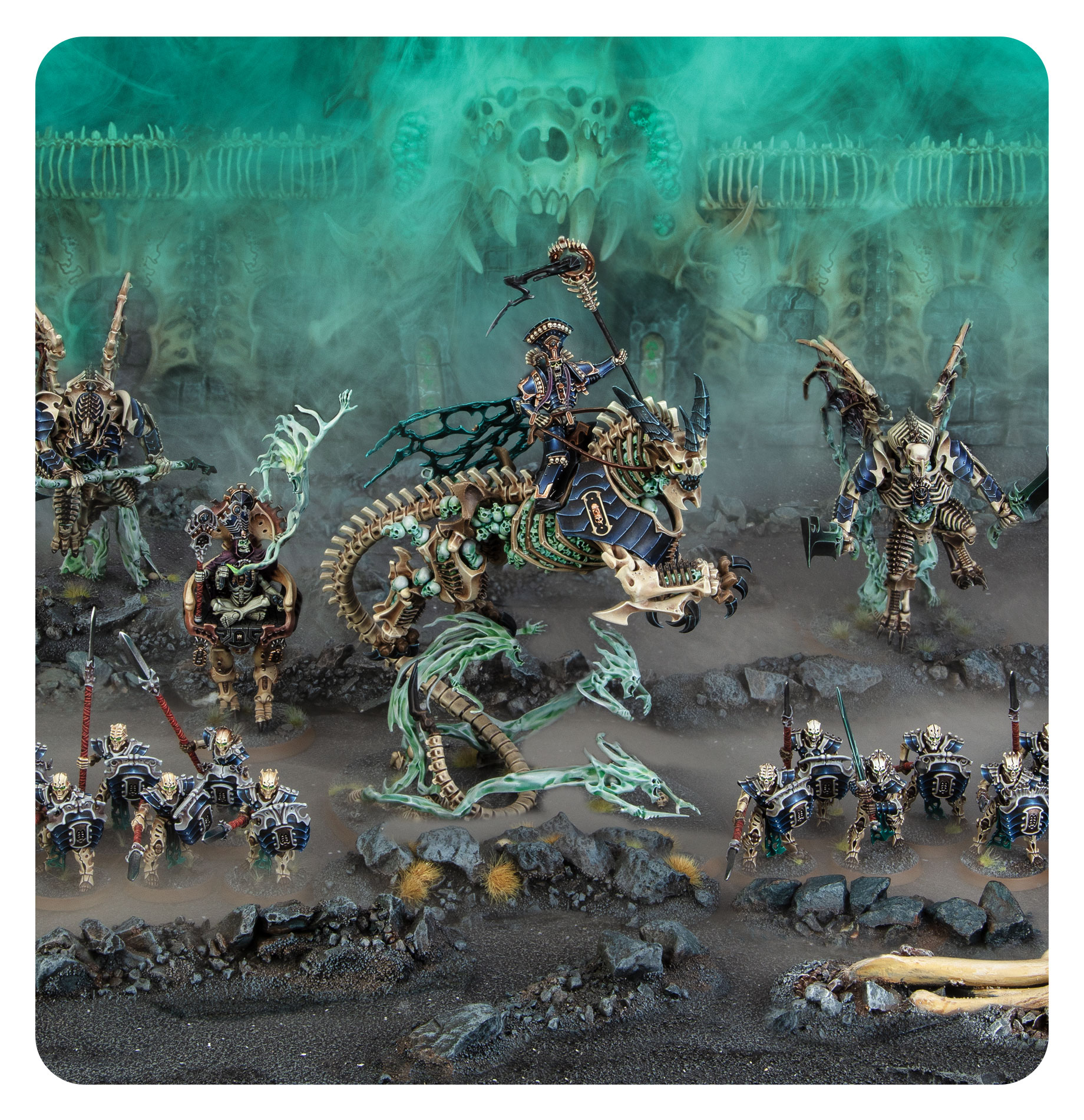 その他 Warhammer Age of Sigmar Ossiarch Battleforce: Ossiarch Bonereapers – Null Myriad Phalanx