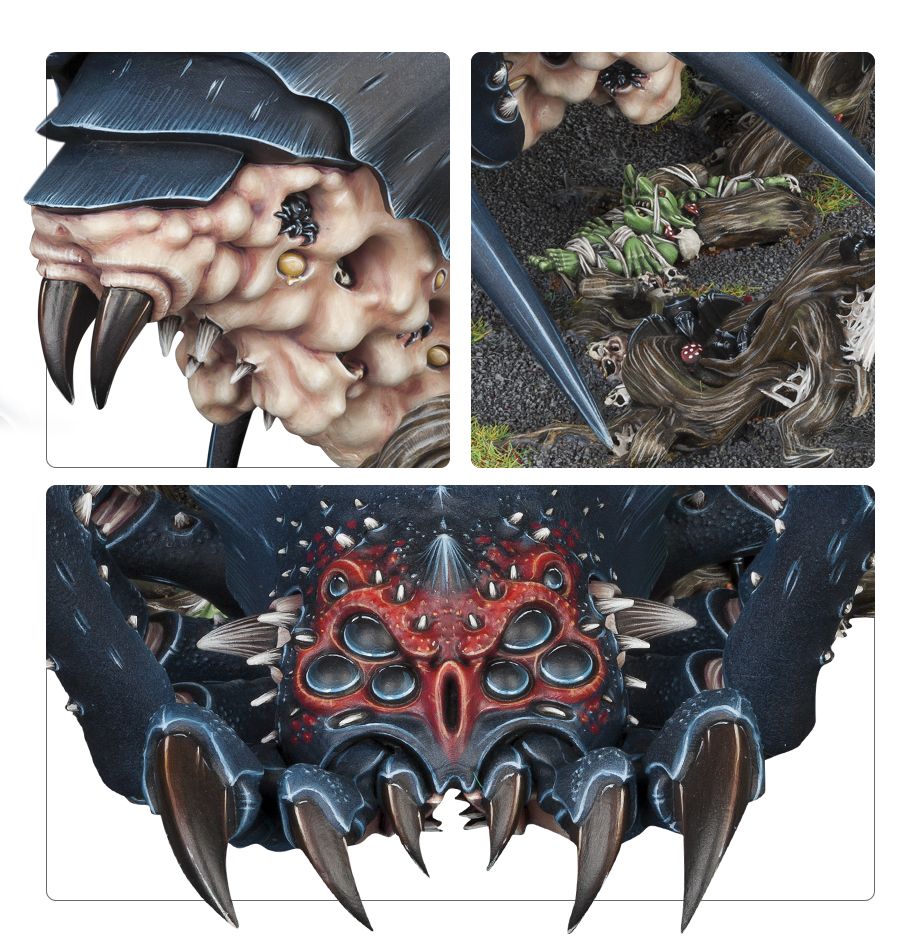 ミニチュアゲーム　[ランクB] アラクナロック・スパイダー 「ウォーハンマー」 (Warhammer： Arachnarok Spider) [89-22] Warhammer The Old World: Orcs & Goblins Arachnarok Spider
