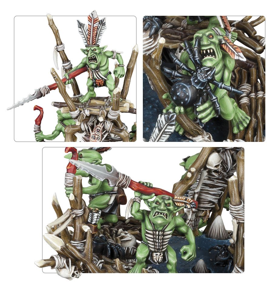 Arachnarok Spider with Spiderfang Warparty