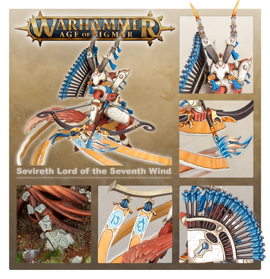 キャラクター Sevireth, Lord of the Seventh Wind Showcase: Lumineth Realm-Lords Sevireth, Lord of the Seventh