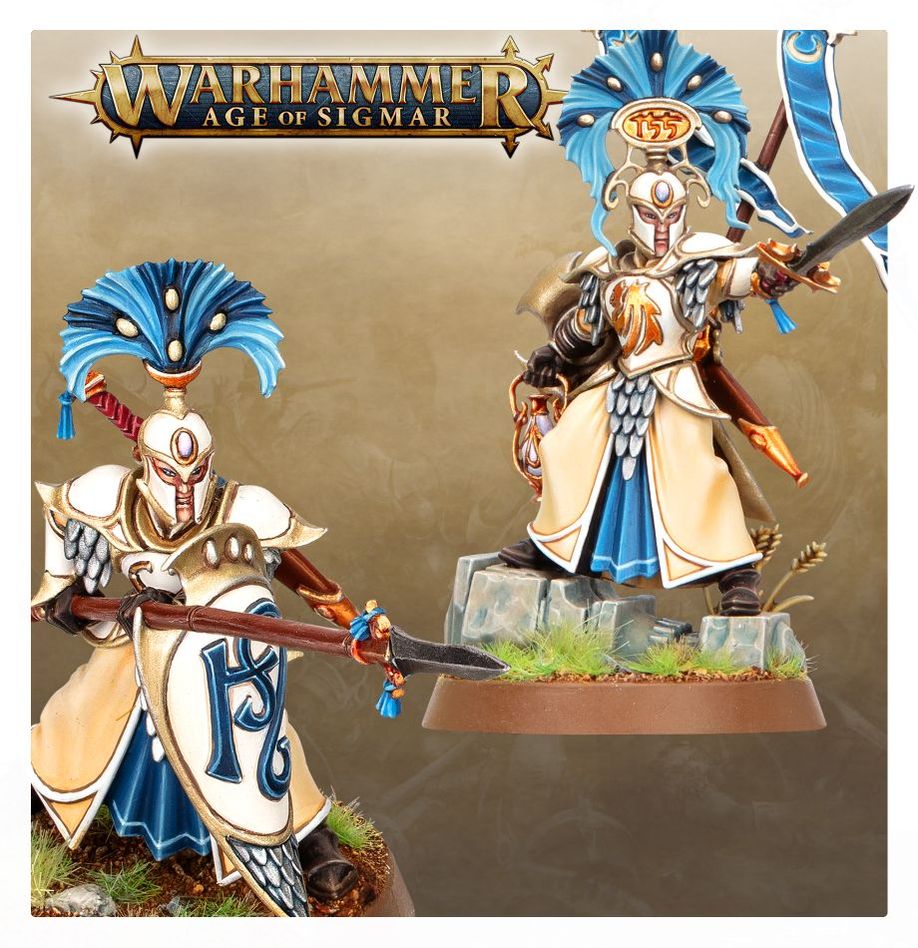 Auralan Wardens formation on the battlefield