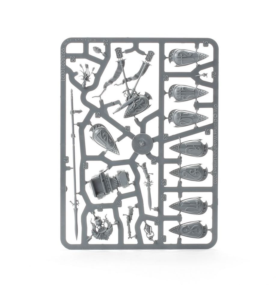 High Warden with an ornate shield