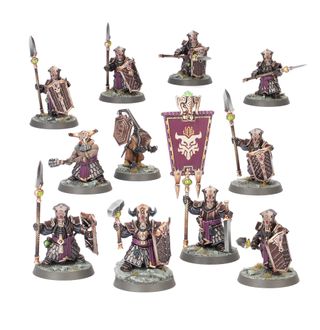 Games Workshop – Warhammer Age Of Sigmar – Helsmiths Of Hashut : Daemonsmith / Ashen Elder – Kit Plastique 18 Pièces – Base 32 Mm – Non Peint