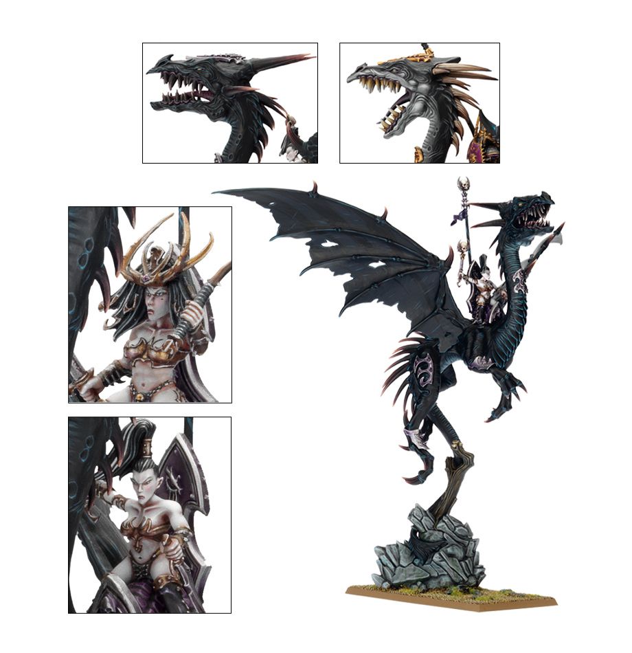 Warhammer ブラックドラゴン モデルキット Sorceress on Black Dragon