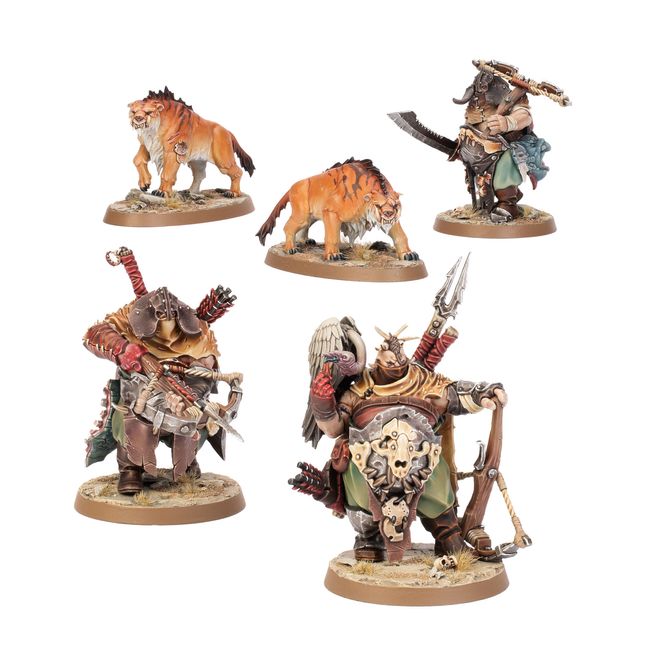 Hunters with Sabrefangs - view 1