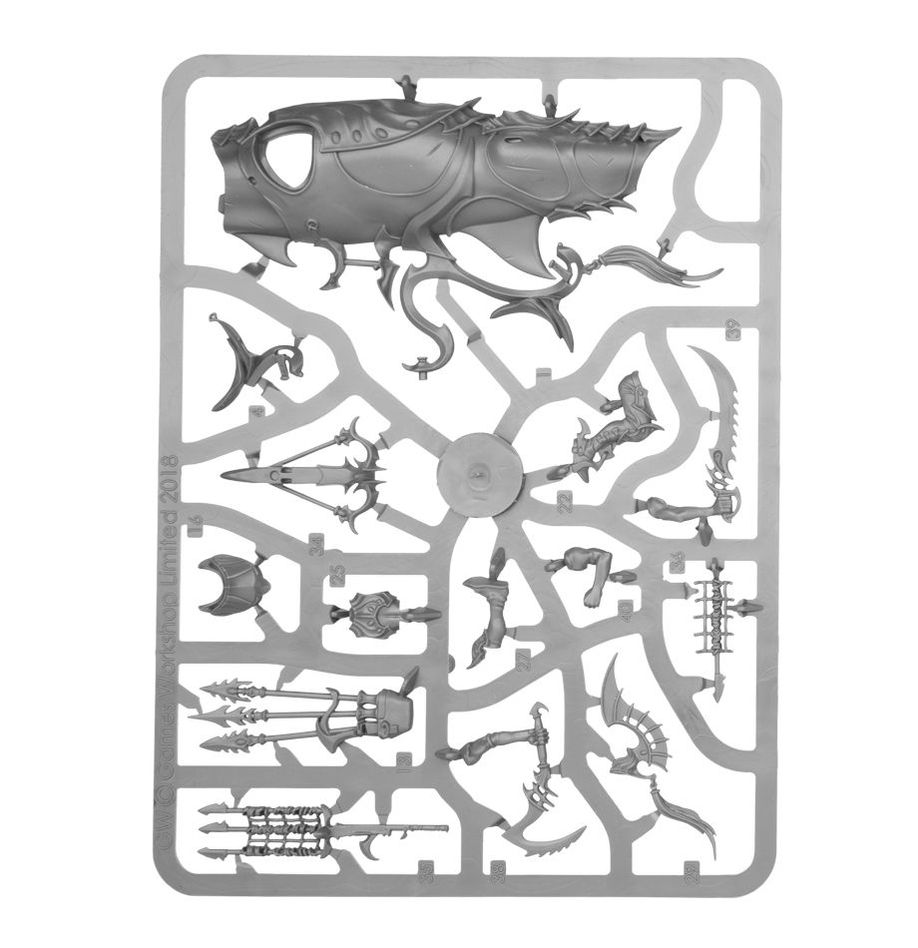 Rear part with harpoon launcher