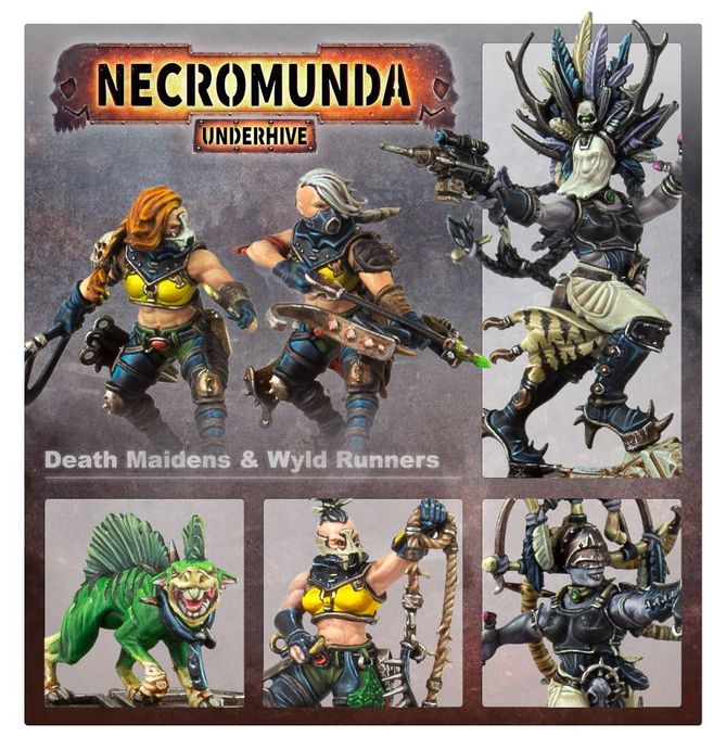 Games Workshop Necromunda: Escher Death Maidens & Wyld Runners - Warhammer Miniatures