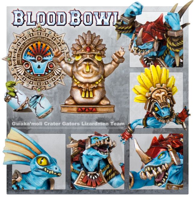 Lizardmen Blood Bowl Team – Gwaka'moli Crater Gators - view 8