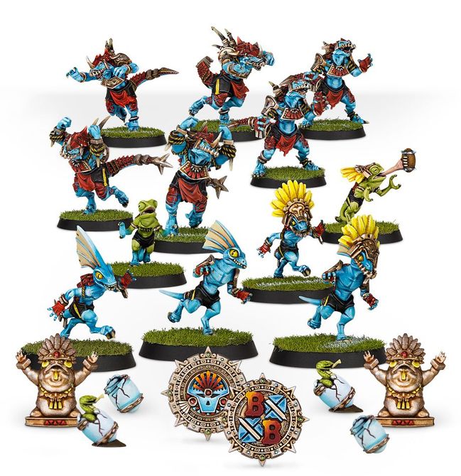 Lizardmen Blood Bowl Team – Gwaka'moli Crater Gators - view 1