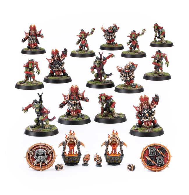 Chaos Dwarf Blood Bowl Team: The Zharr-Naggrund Ziggurats - view 1